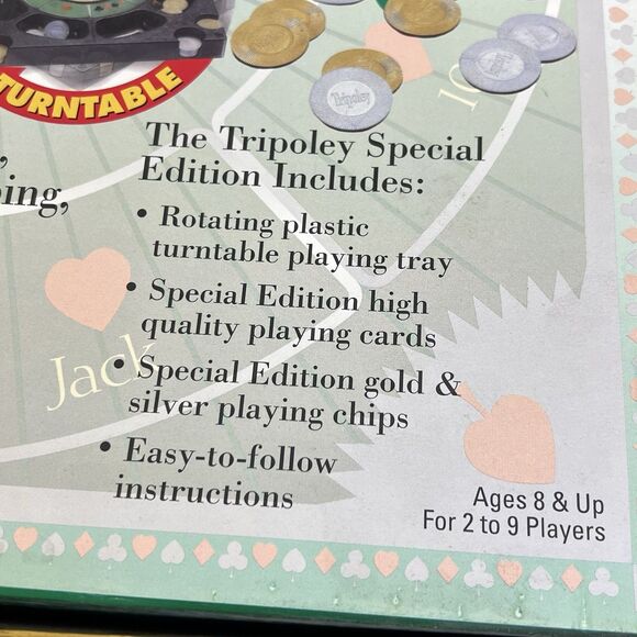 TRIPOLEY Special Edition Board Game Rotating Turntable VTG 2000 Cadaco -COMPLETE - Picture 11 of 13